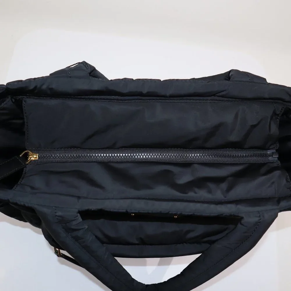 Marc Jacobs Crosby Quilted Diaper Black Nylon Baby Bag